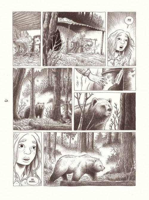 Dans la forêt, bd chez Sarbacane de Lomig