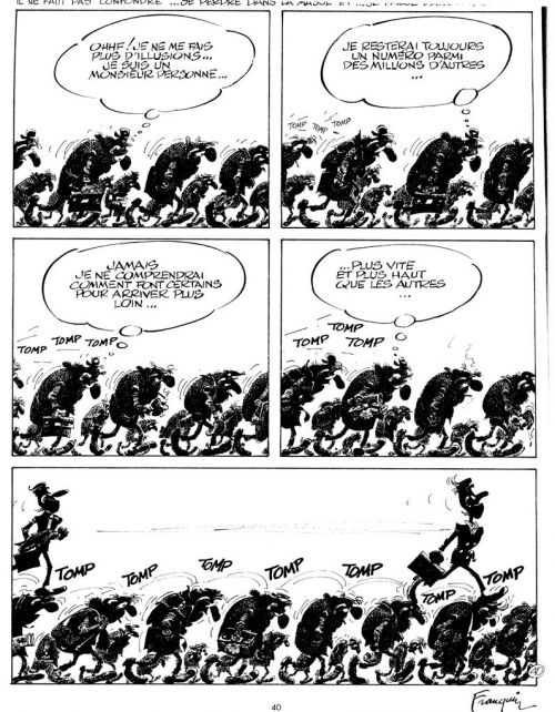 Idées noires, bd chez Fluide Glacial de Franquin