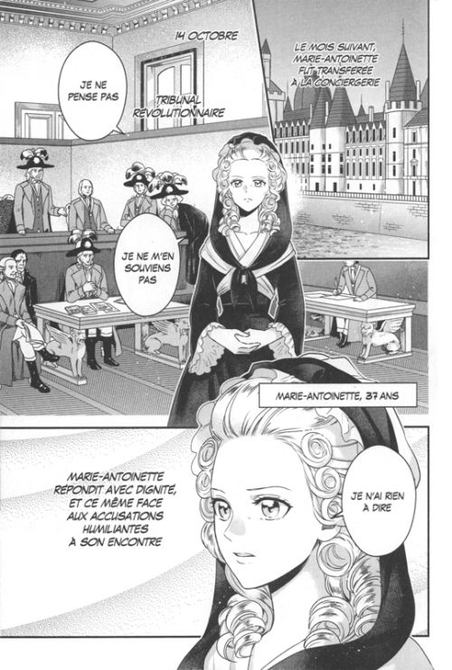 Marie-Antoinette, destin d'une reine de France, manga chez Kurokawa de  Hasegawa, Komagata