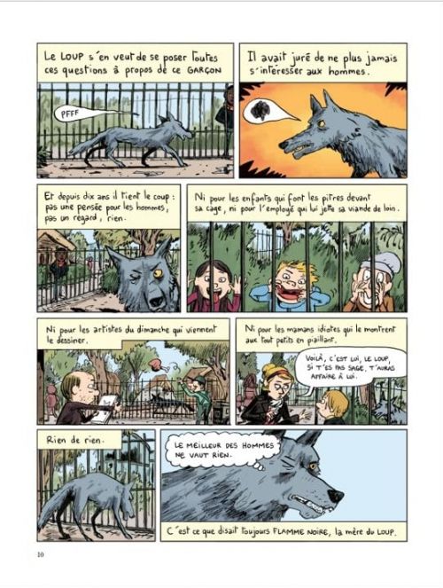 L'Oeil du loup, bd chez Nathan de Sapin, Pennac, Sapin