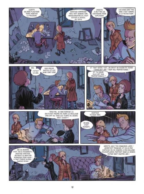 la bande dessinée de réveil
