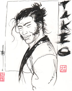 Dédicace Takeo - Copyright Fred Genet 2008