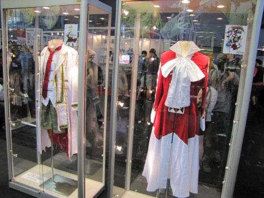 L'exposition présentait les costumes des personnages en taille réelle
